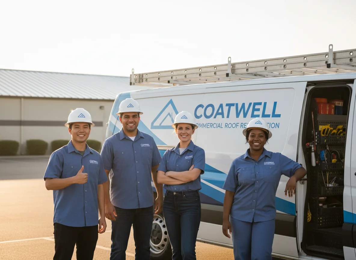 Commercial roof coating company in Lane, OK