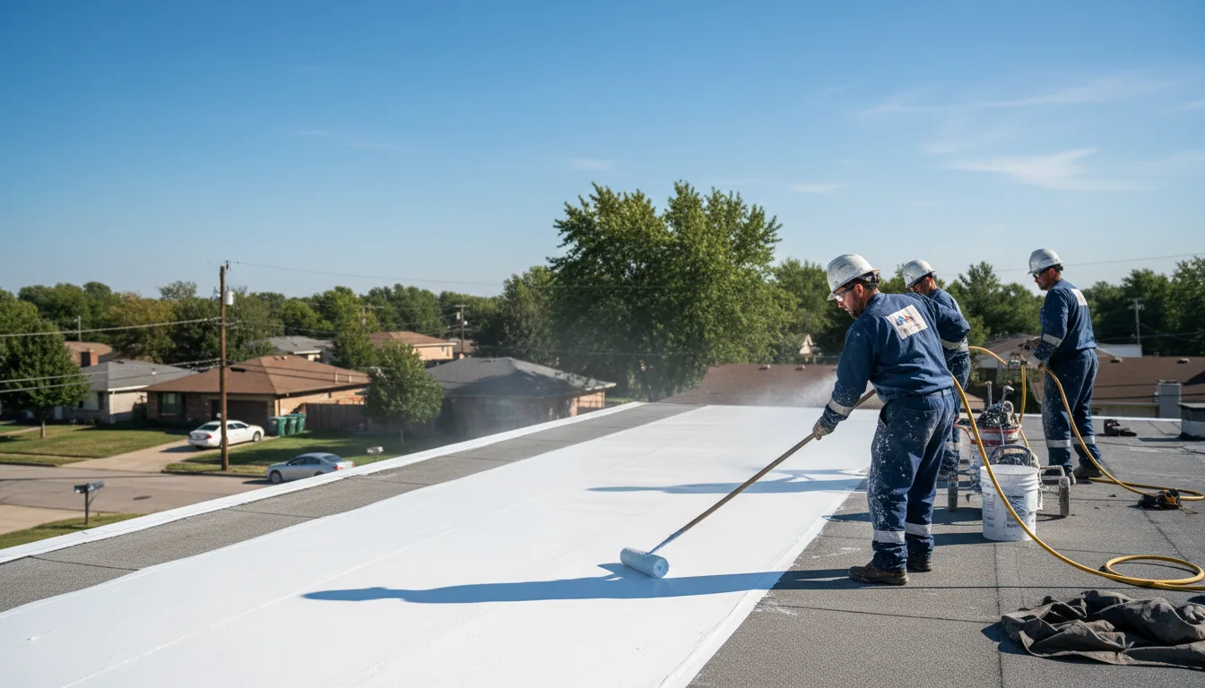 Commercial roof coating in Lane, OK near me